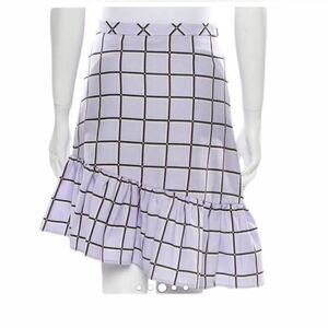 Vivienne Hu Asymmetrical Ruffle Hem Mini Skirt Size 2 New Without Tag